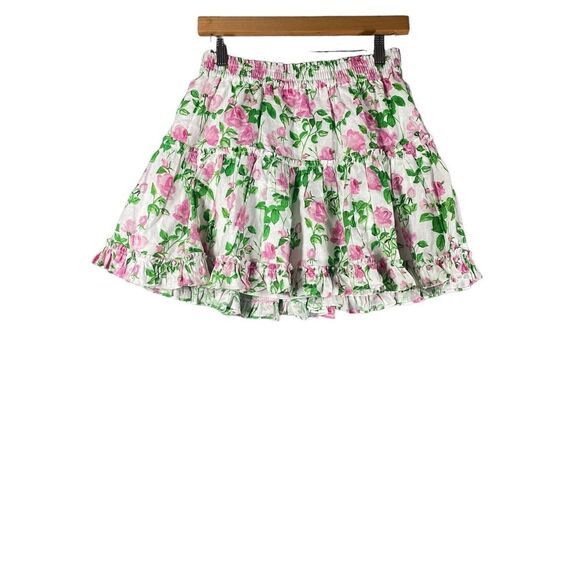 Hill House Womens Paz Skirt in Pink Roses A-line Mini‎ Size Medium - Picture 3 of 8
